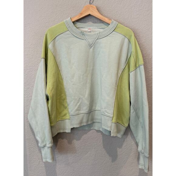 Free People Intercept Colorblock Sweatshirt Size Small - Picture 13 of 14